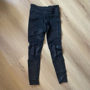 Alo Yoga Black Moto Leggings